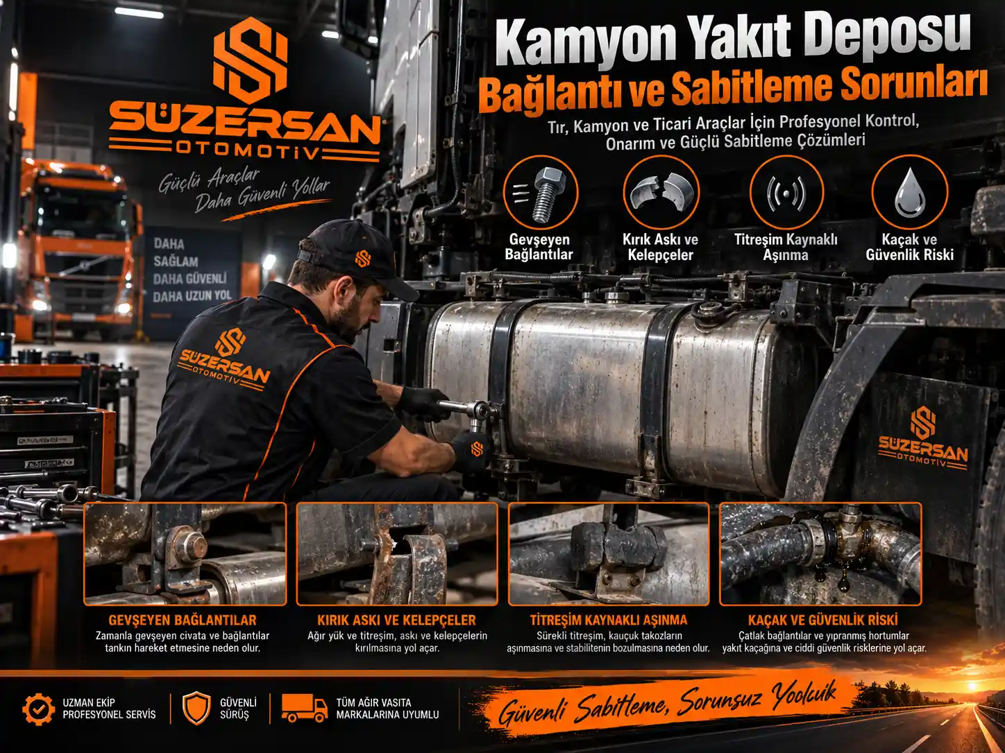Kamyon Yakıt Deposu Bağlantı ve Sabitleme Sorunları